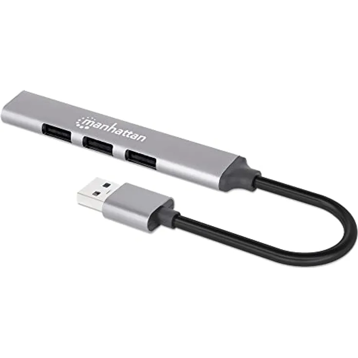 Manhattan 4Port USB-A Hub 3x480Mbit/s 1xGbit/s USB-A Stecker