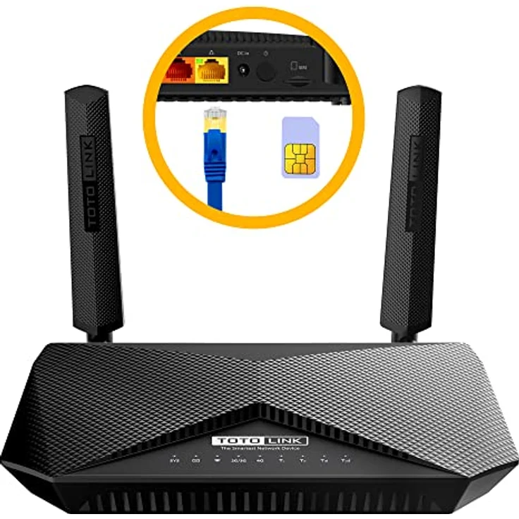 Totolink LR1200 Mobiler WLAN Router 4G/LTE bis zu 867Mbit/s Download 5 GHz, Plug & Play, kompatibel mit Allen SIM Karten – Bild 1