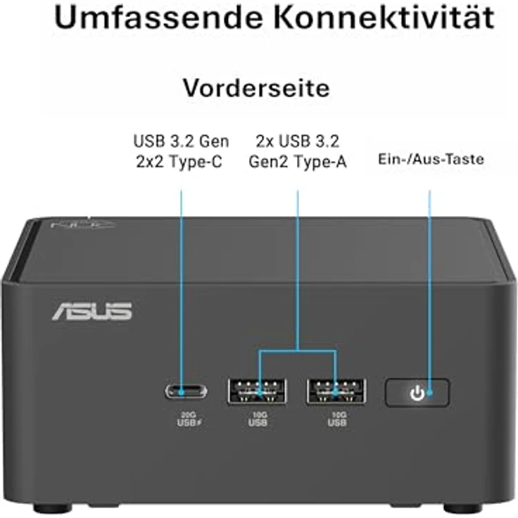 ASUS NUC 15 Pro RNUC15CRKV700002, Barebone-Mini-PC mit Intel Core Ultra 7, 16-Core, KI-Beschleunigung, flexible Speichererweiterung, WiFi 5/6/7, Bluetooth – Bild 6