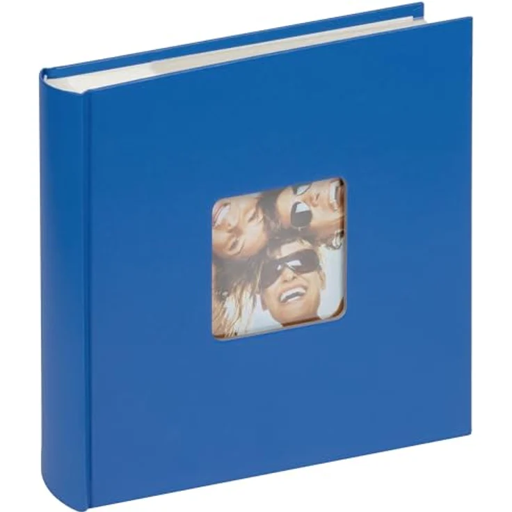 Walther Design Fotoalbum Fun, Einsteckalbum für 200 Fotos 10x15 cm, royalblau mit CD-Archiv – Bild 1