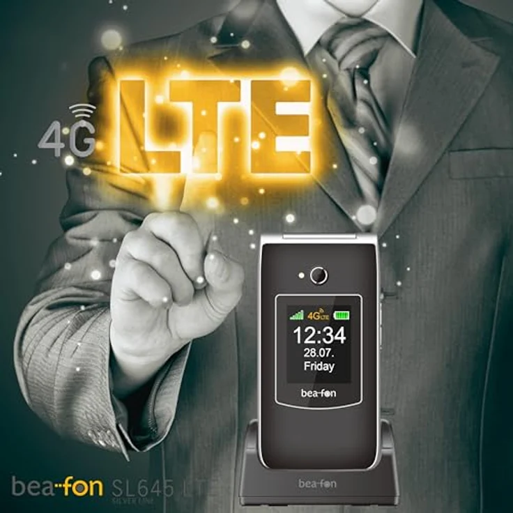 Beafon SL645 4G Smartphone 2.8 Zoll TFT, Single SIM, Schwarz/Silber, 1550 mAh Akku – Bild 2