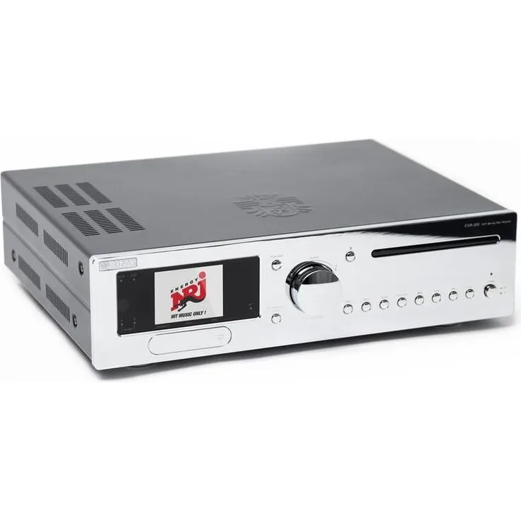BLOCK CVR-200 Blu-ray Internet-Receiver, 200 W, 88 dB, Chrom-Silber und Chrom-Schwarz, für Blu-Ray-Audio, DVD-Audio, CD-Audio