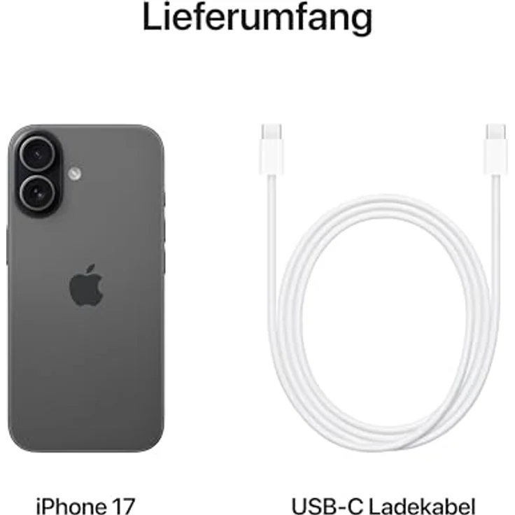 Apple iPhone 17 (256 GB, Black, 6.30", Dual SIM, 5G), Smartphone, Schwarz – Bild 6