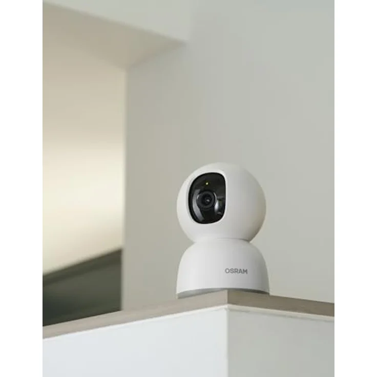 OSRAM SMART+ WIFI CAMERA 360, Überwachungskamera mit Live-Video, Bewegungserkennung und Privatmodus, Weiß – Bild 3