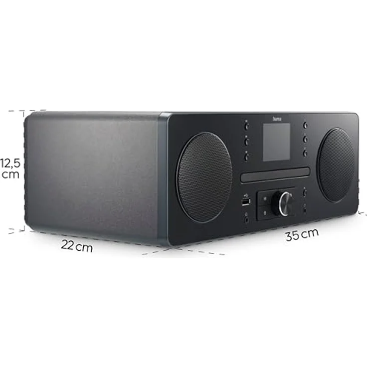 Hama DIR1570CBT (DAB, DAB+, FM, Bluetooth), Radio, Schwarz – Bild 3