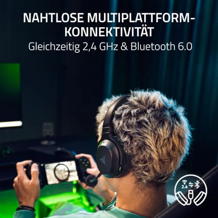 RAZER Barracuda V2 Pro, Wireless ANC Gaming Over-ear Headset, Bluetooth, Schwarz – Bild 5