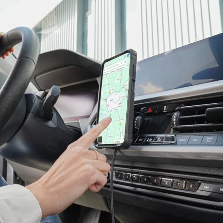 Mobilis Energia Mobile + Charging Airvent Mount 65W, Wireless Charger mit magnetischer Halterung, Schwarz – Bild 9