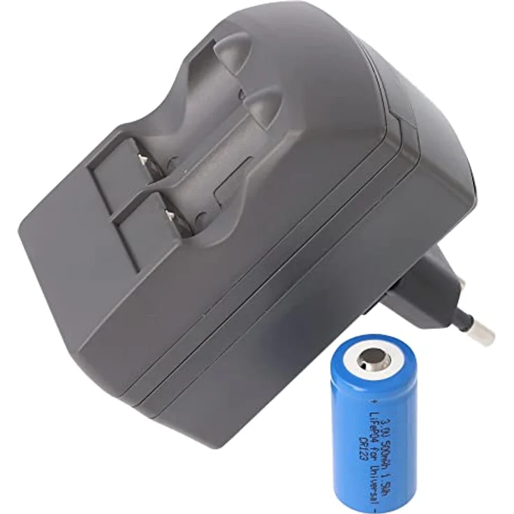 Ladegerät für 3,0 Volt Akku, Charger für CR2, CR123 Batterien, ohne Batterien – Bild 5
