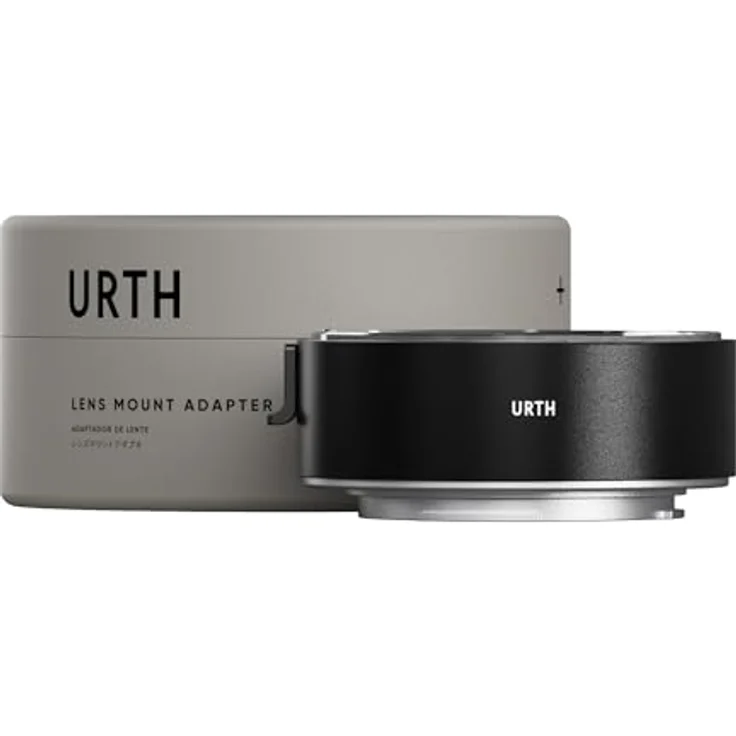 Urth Objektivadapter: Kompatibel mit Canon EF & EF-S Objektiv und Canon R Kameragehäuse (Elektronisch) - Intelligenter Autofokus, passgenauer Sitz, cleveres Design - Gehärtetes Aluminium & Kupfer, entpiegelt (Schwarz) – Bild 1
