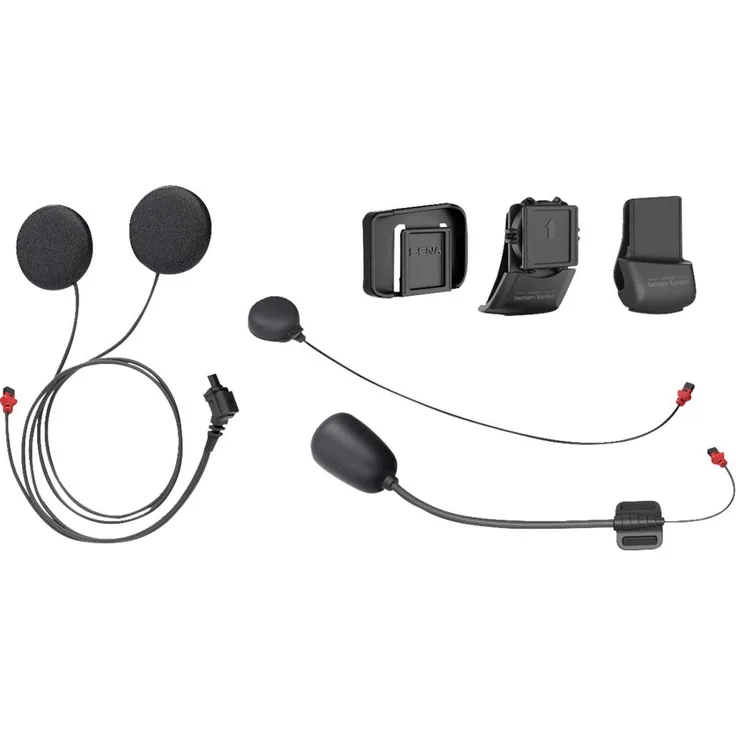 Sena Universal Helmklemmkit 50C mit Sound by Harman Kardon, Schwarz, Premium-Sound und Mikrofon für Motorradkommunikation