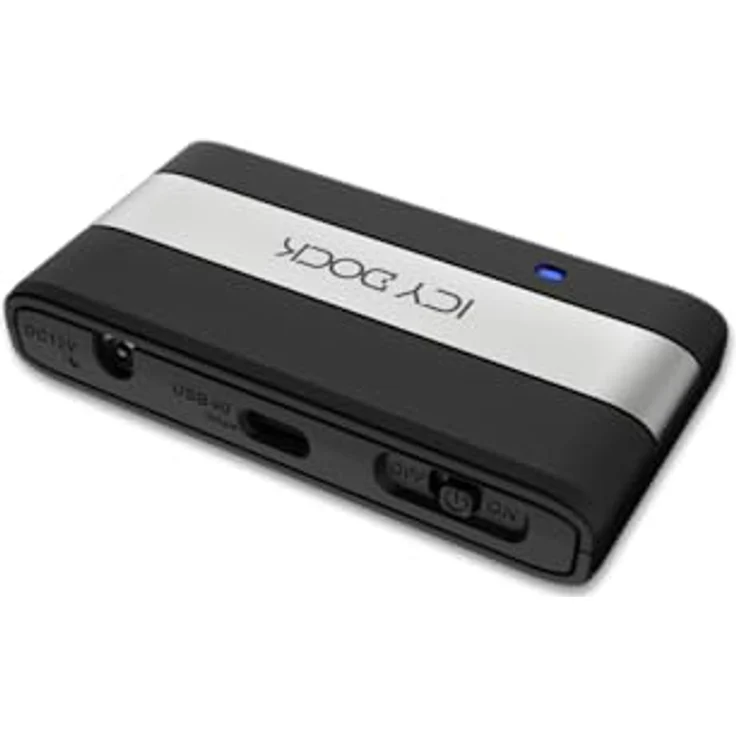 ICY DOCK EZ-Adapter Ex MB307U-1VB, 1x U.2/U.3 NVMe SSD zu USB 4 Gen3x2 Adapter, 40Gbps, kompatibel mit Thunderbolt 4, Aluminiumgehäuse, 15 mm SSD Unterstützung – Bild 5
