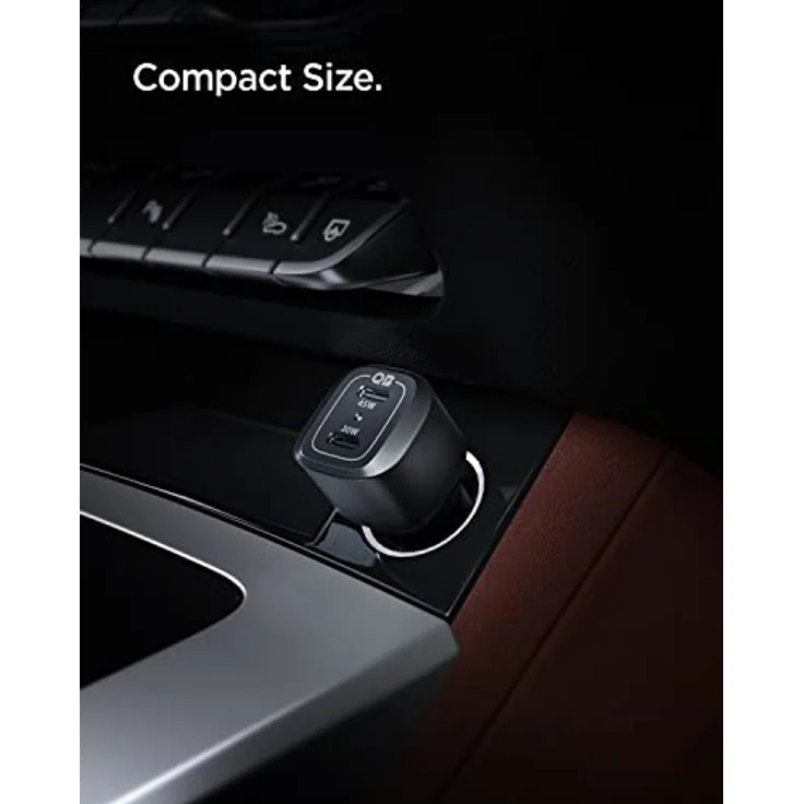 Spigen USB C Auto Ladegerät 75W Dual USB Schnellladung PD PPS 3.0 45W + 30W Zigarettenanzünder für Galaxy S24 S23 Ultra Plus S22 S21 Note Z Flip Fold 5 4 iPhone 14 Pro Max Mini 12 Pixel 6 MacBook iPad, Weiß – Bild 4