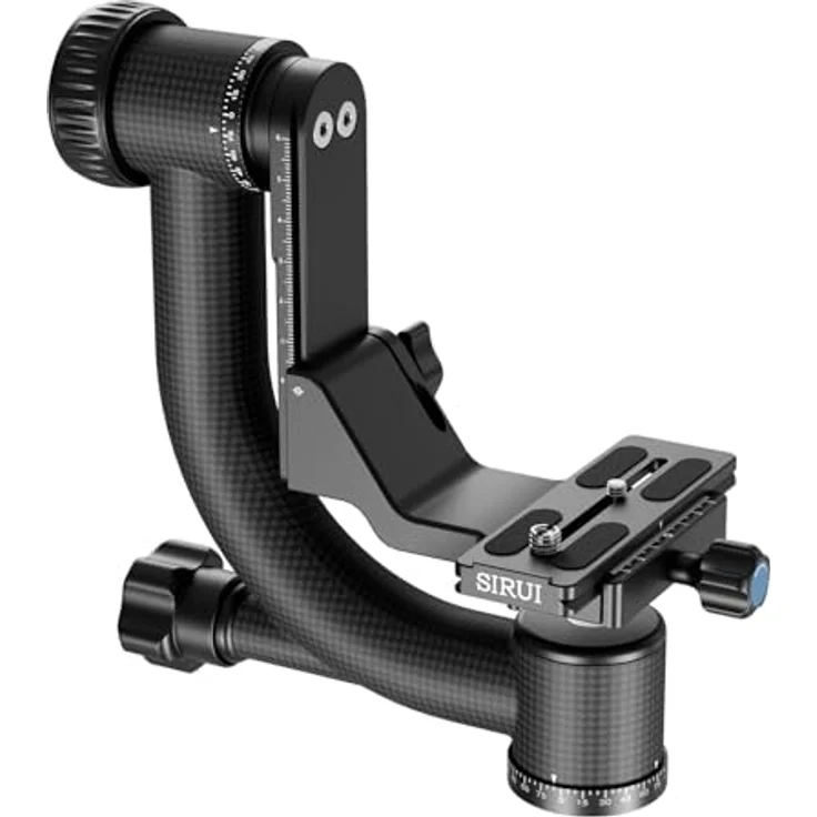 SIRUI PH-20 Gimbal Head (Carbon, Höhe: 230mm, Gewicht: 1.3kg, Belastbarkeit: 20kg) mit Tasche und Gurt – Bild 2