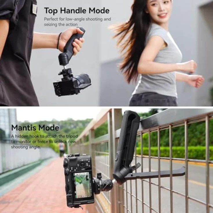 Ulanzi TT38 ClickOpen Tabletop Tripod, Metall und Kunststoff, ONE-Click Vlog Grip Stativ – Bild 7