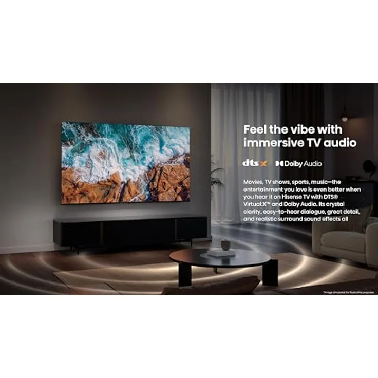 Hisense 43A6Q, 43 Zoll 4K Ultra HD Smart TV mit VIDAA U8, Dolby Vision, HDR 10+, Game Mode Plus, Alexa Built-in, DTS Virtual X Audio – Bild 10