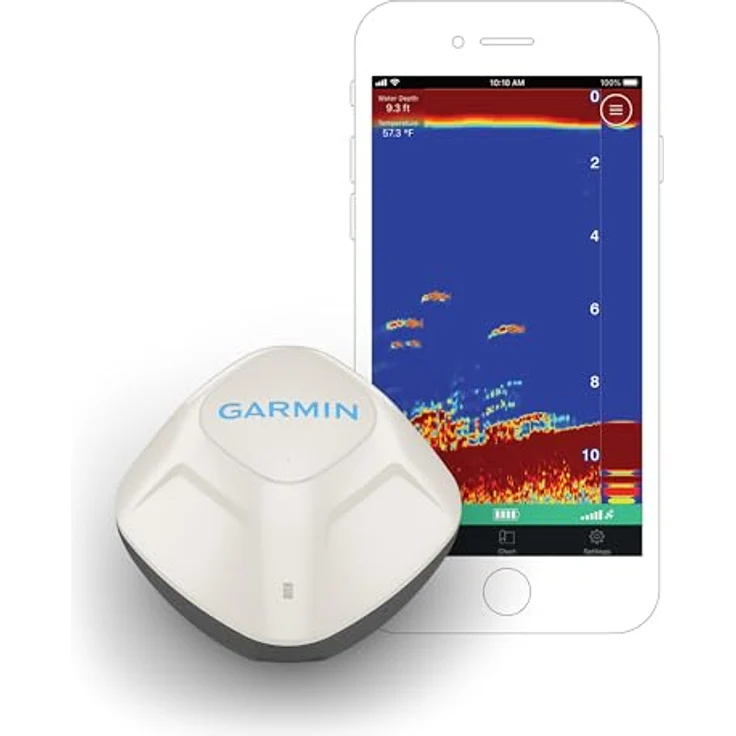 Garmin Striker Cast, tragbares Echolot für Smartphone, kabellos, wasserdicht IPX7, weiß – Bild 2
