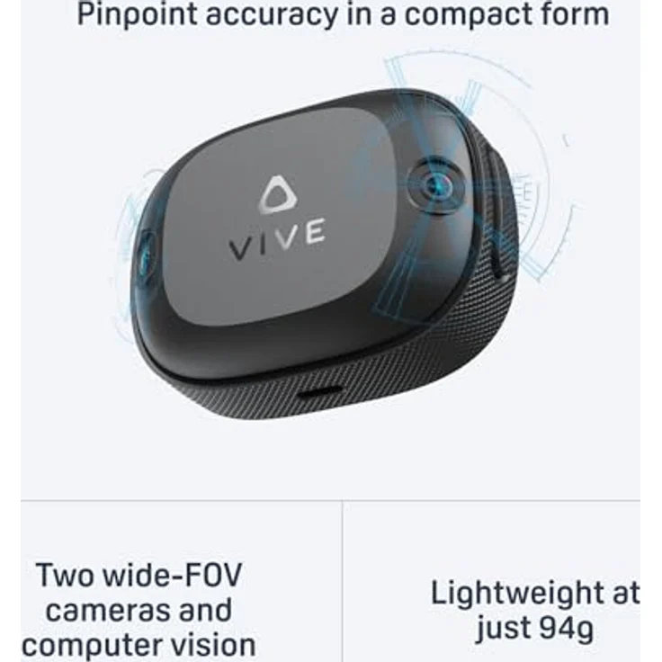 HTC VIVE Ultimate Tracker 3+1 Kit, VR Objekt-Tracker mit LED-Beleuchtung in Schwarz, kompatibel mit HTC Geräten – Bild 2