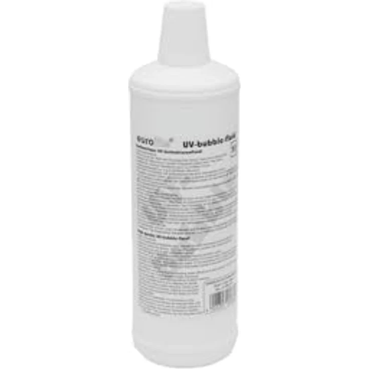 Eurolite UV-Seifenblasenfluid 1l blau | UV-aktive Seifenblasen | Bei UV-Licht beginnen die Seifenblasen bläulich zu leuchten | Made in Germany – Bild 2