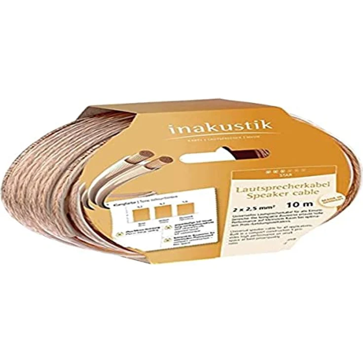 In-akustik Star Lautsprecherkabel 2x 2,5 mm² Ring 10 m