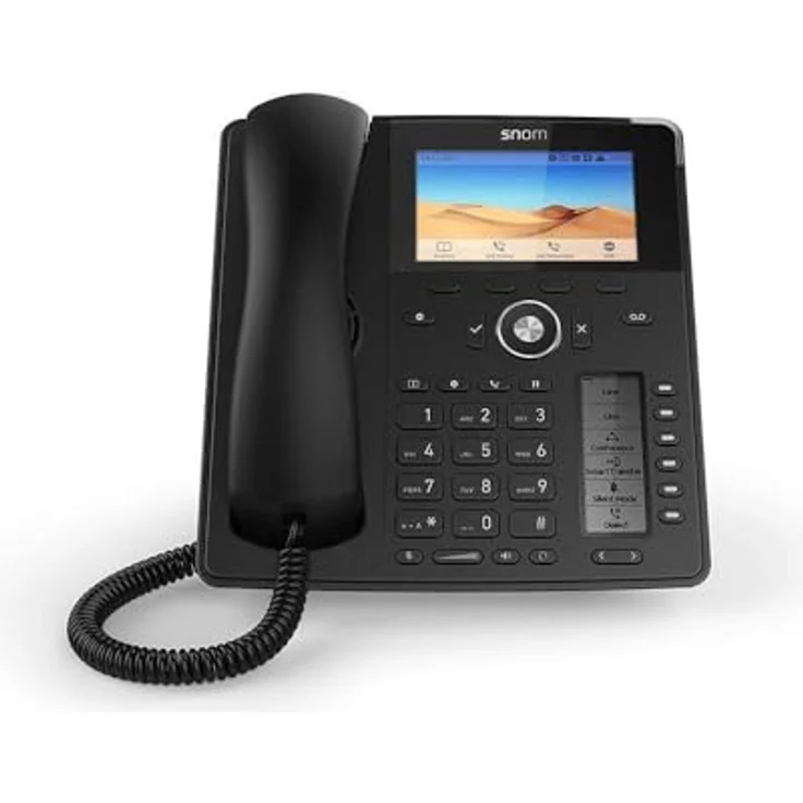 Snom Global Desk Telephone D785 (6 (24) Configurable Self-labeling Multicolor LED Keys, High-resolution Colour Display) Black – Bild 3