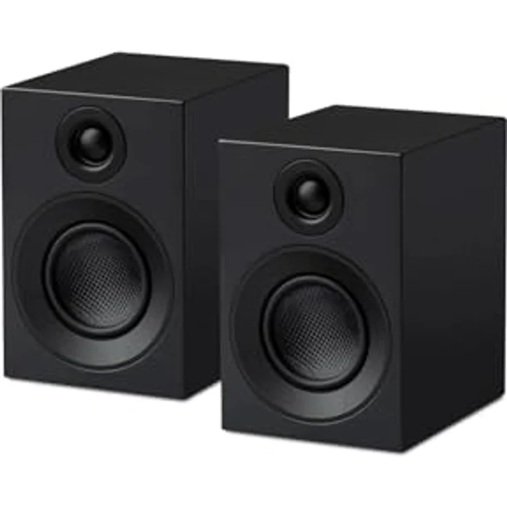 Pro-Ject Speaker Box 3 E Carbon, Kompakter audiophiler 2-Wege Regallautsprecher (Schwarz) – Bild 1