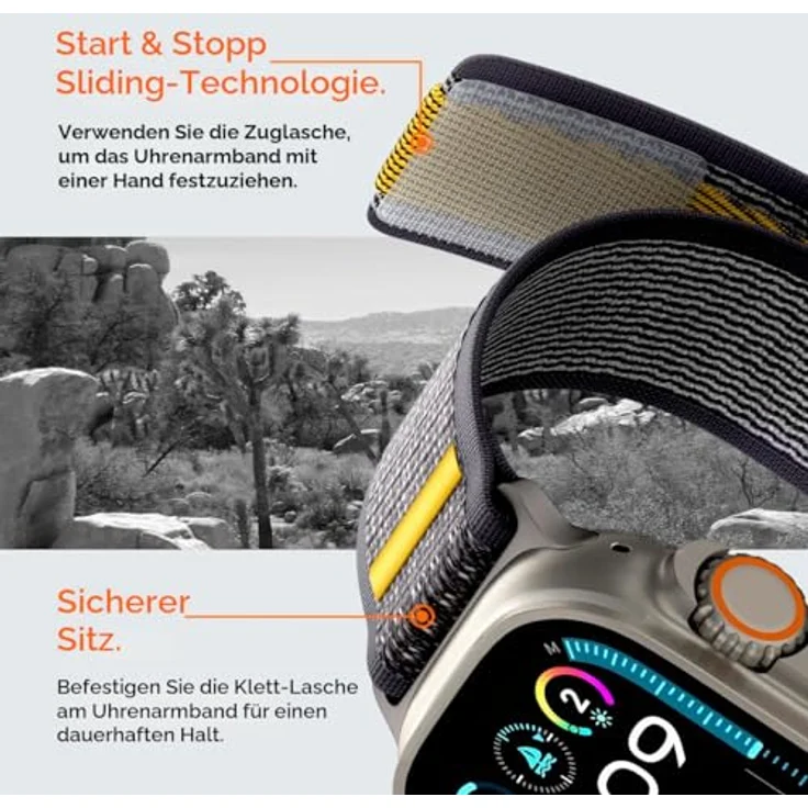 Spigen Athlex Air Strap für Apple Watch 44 / 45 / 46 / 49 mm, atmungsaktives und komfortables Zubehör, Grau – Bild 7
