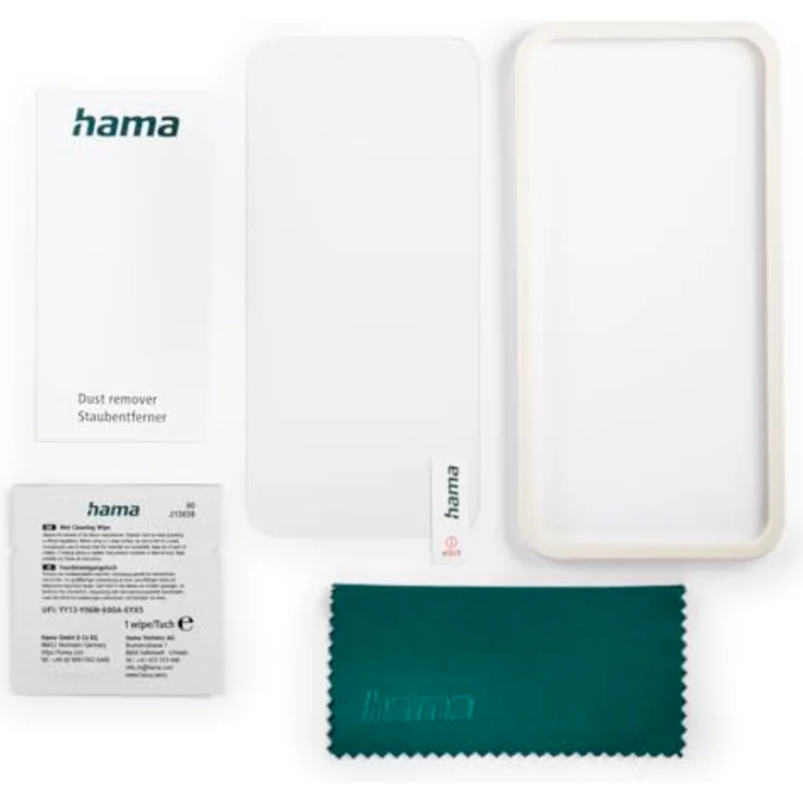 Hama Handy Schutzglas iPhone 16 Pro Displayschutzfolie (ultraklar, Anti-Fingerprint, Montagehilfe, Vollschutz 9H, stoßfest) – Bild 2