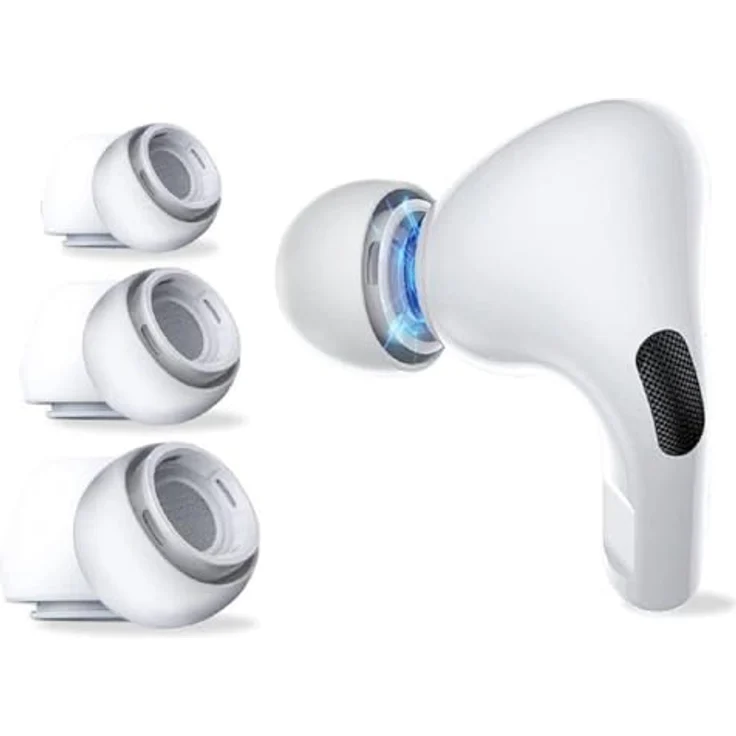 cofi1453 Silikon-Ohrstöpsel für Apple Airpods Pro 3er-Pack In-Ear-Kopfhörer, verbessert Komfort und verhindert Herausfallen – Bild 1