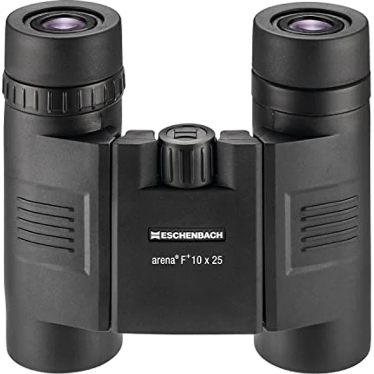 Eschenbach Optik Fernglas arena F+ 10x25, wasserdicht, faltbar, Anti-Rutsch-Gummierung, schwarz – Bild 1