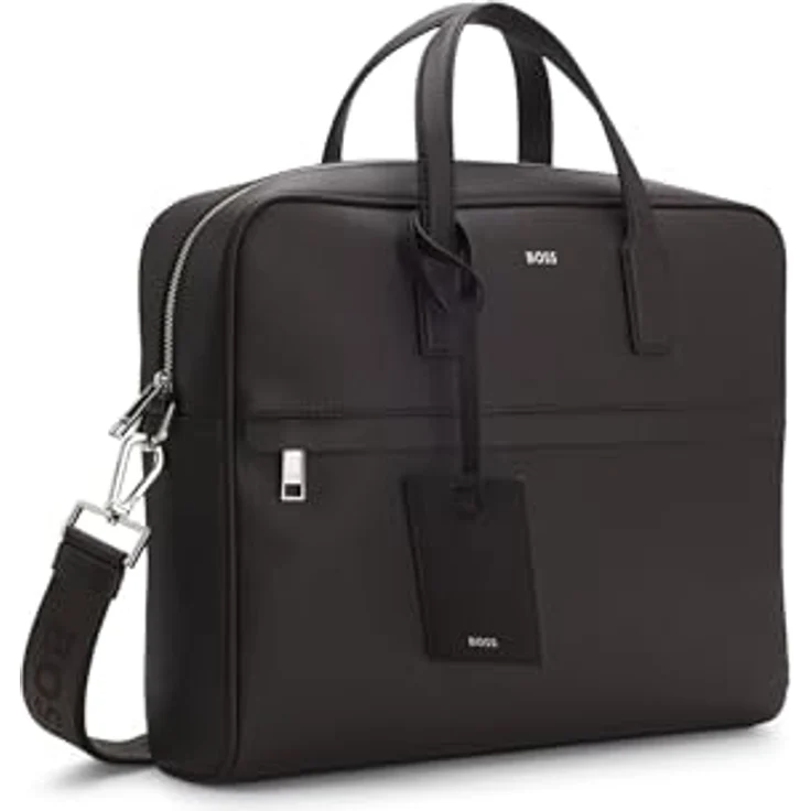 Boss Zair Aktentasche aus Leder, 40 cm mit Laptopfach, dunkelbraun – Bild 3