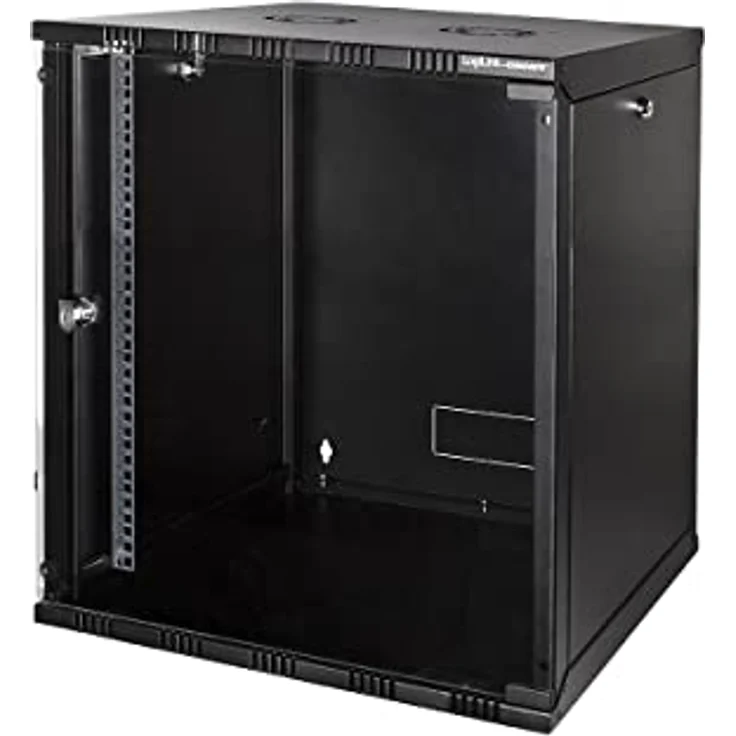 LogiLink W12A40B Wandschrank 12HE (400mm Tiefe), Flat Pack (unmontiert), 48,26 cm (19 Zoll) schwarz – Bild 2