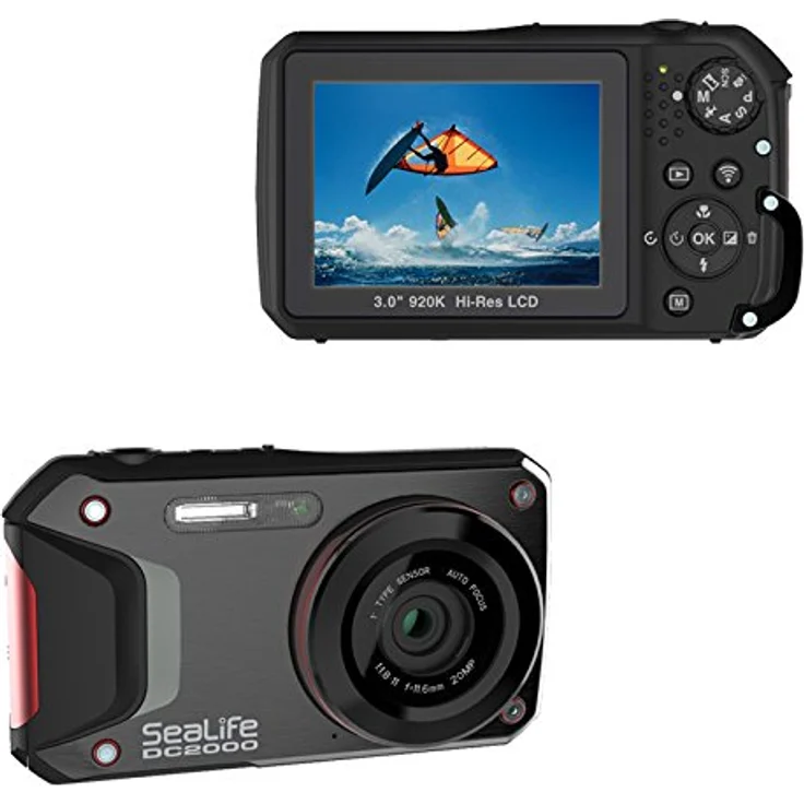 Sealife SL740 DC2000 Unterwasserkamera schwarz-rot – Bild 4