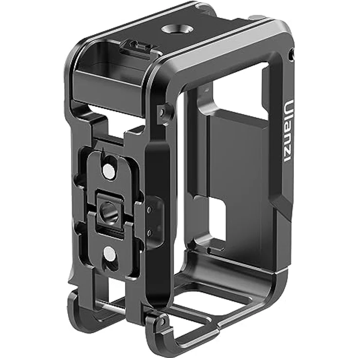 ULANZI OA-14 DJI Osmo Action 3 Metal Cage Rahmen, Cold shoe und 1/4 Zoll Schraubeneingänge, Horizontal & Vertikal Aufnahmemodus – Bild 2