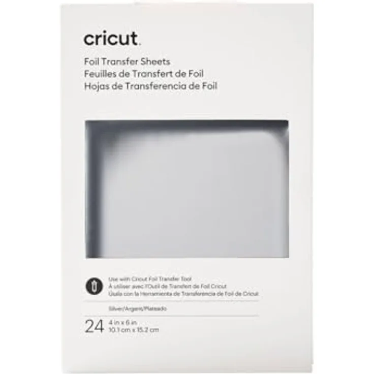Cricut Transferfolie "Foil Transfer - Sheets Sampler" Silver Silver