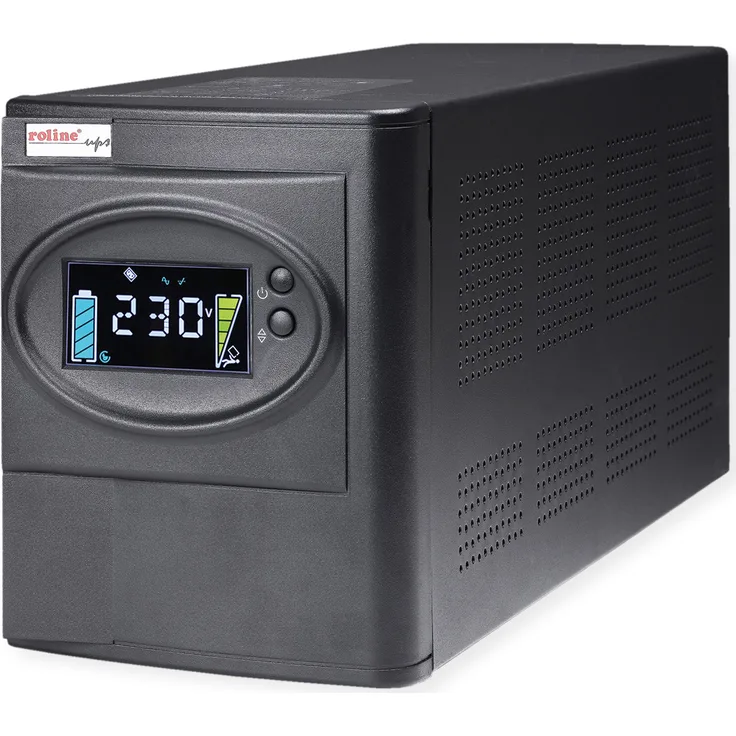 ROLINE LineSecure III 1000 - Line Interaktive USV, Rein Sinus Ausgang, AVR, LCD-Anzeige