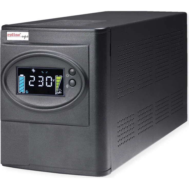ROLINE LineSecure III 3000 - Line Interaktive USV mit reinem Sinusausgang, AVR und farbiger LCD-Anzeige