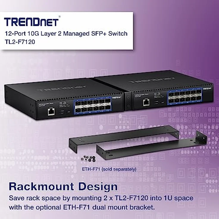 TRENDnet 12-Port 10G Layer 2 Managed SFP+ Switch, W128308210 (SFP+ Switch) – Bild 2