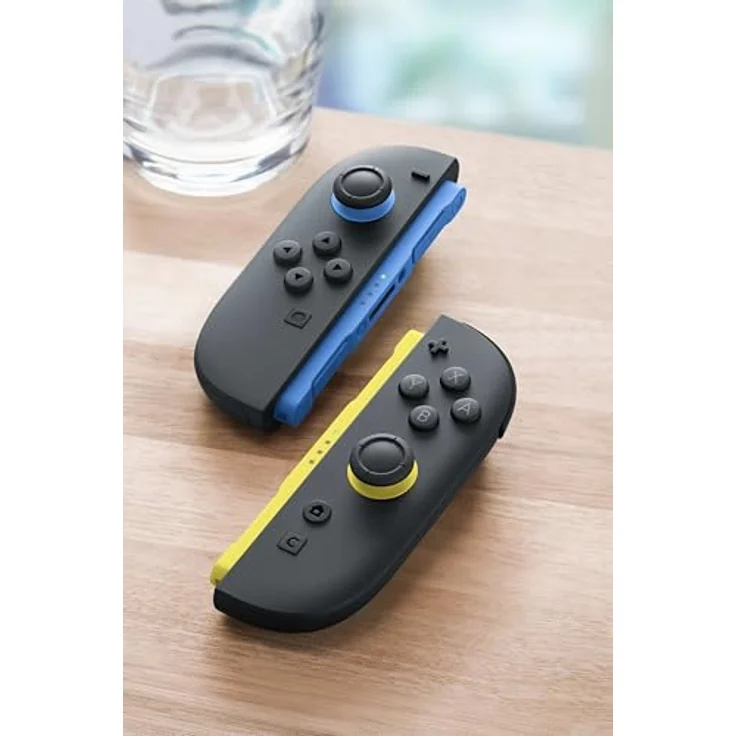 Nintendo Joy-Con 2-Controller, Gamepad Set in Blau/Hellgelb mit Bewegungssteuerung, HD Rumble 2 und C-Taste für GameChat – Bild 2