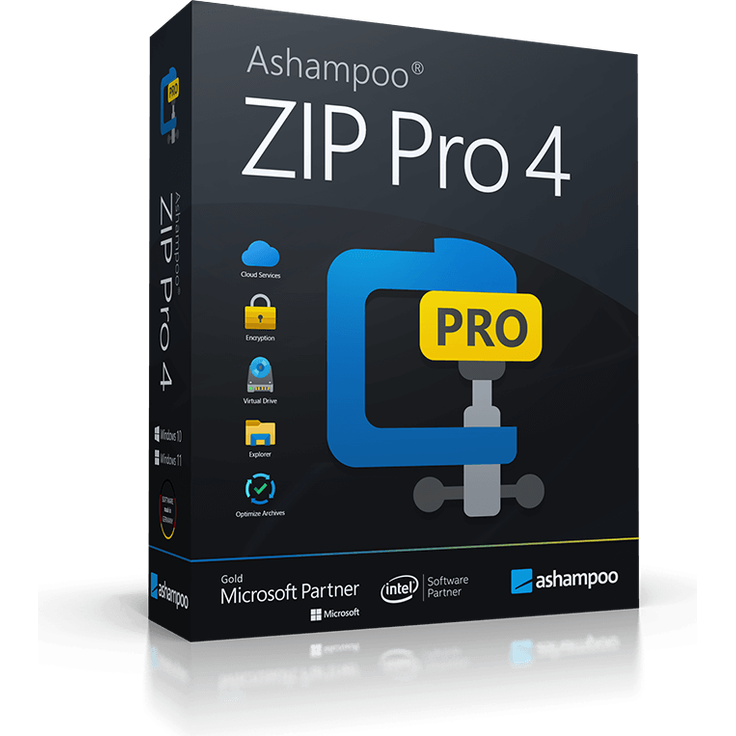 Ashampoo ZIP Pro 4, Software zur Dateikomprimierung und -verwaltung mit starker Datensicherheit