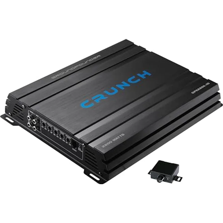 Crunch GPX2200.1D Monoblock Endstufe Verstärker, 2200 Watt, 1-Ohm-Stabilität, hocheffiziente Class-D Architektur