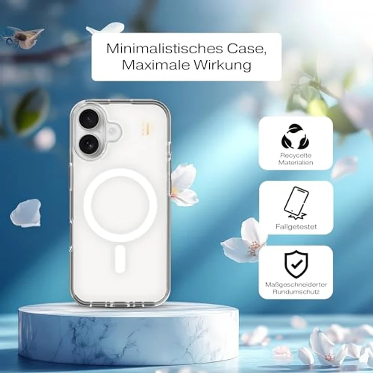 IDEAL OF SWEDEN Clear Magsafe Case, transparente Handyhülle für Apple iPhone 16, sturzsicher und vergilbungsfrei – Bild 2