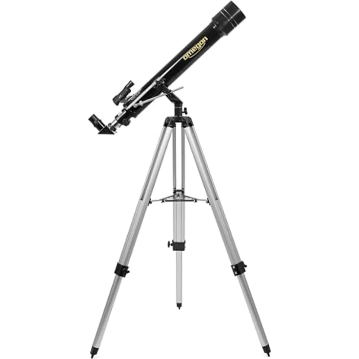 Omegon Teleskop AC 70/700 AZ-2 | Achromatischer Refraktor | ideales Einsteiger-Teleskop | für Mond & Naturbeobachtungen | Alu-Stativ – Bild 4