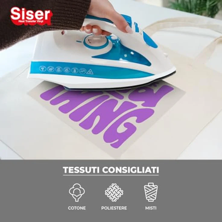 Siser Fluo Transferfolie, PVC-freie Folie für Cad-Cut Anwendungen, Schnittbreite 30 cm, Lila – Bild 4
