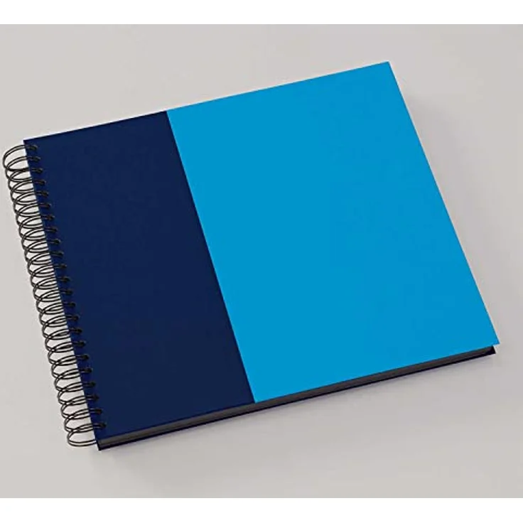 Semikolon 364850 Spiral Album Cutting Edge – 37,5x30,1 cm – Fotoalbum, 90 Seiten schwarz, Fotobuch, marine aqua – Bild 2