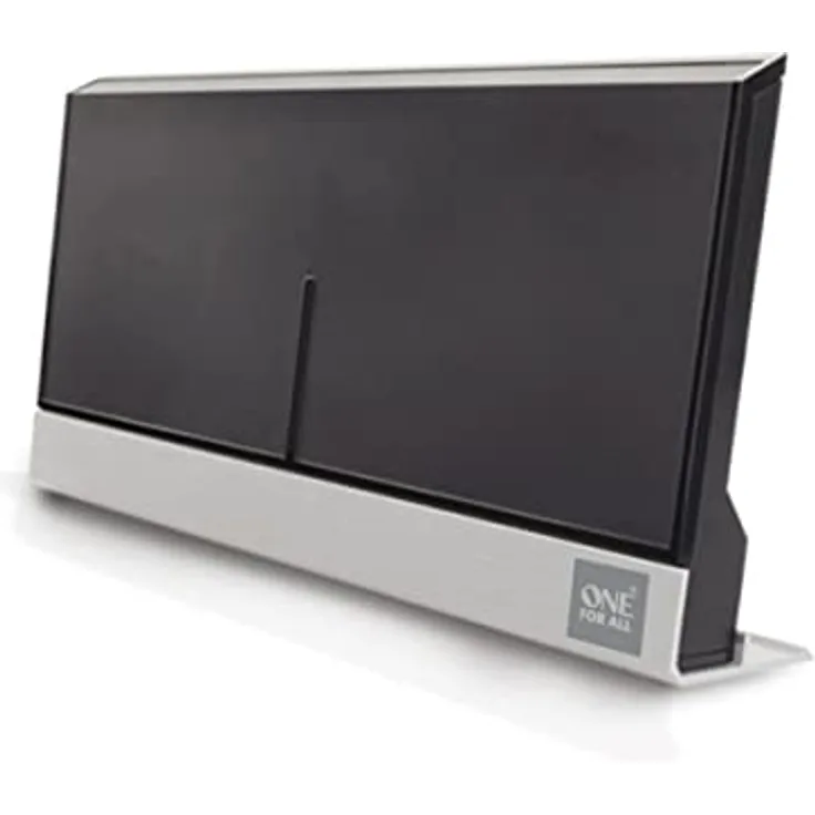 One For All – 3G/4G/5G-blockfilter - DVB-T2 Zimmerantenne – Digital-TV in Full HD – Signal Clear-Technologie– 0 bis 25 km Reichweite – Schwarz – SV9385-5G