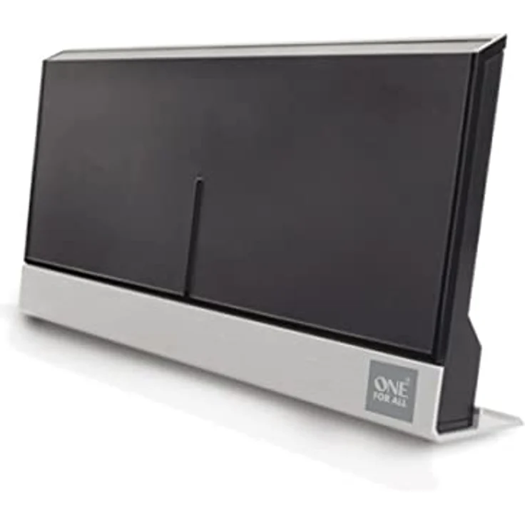 One For All – 3G/4G/5G-blockfilter - DVB-T2 Zimmerantenne – Digital-TV in Full HD – Signal Clear-Technologie– 0 bis 25 km Reichweite – Schwarz – SV9385-5G – Bild 1