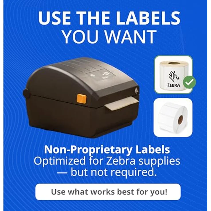 Zebra ZD220, Thermodirekt Drucker mit 203 x 203 DPI, 102 mm/s, Kabelgebunden, schwarz – Bild 6