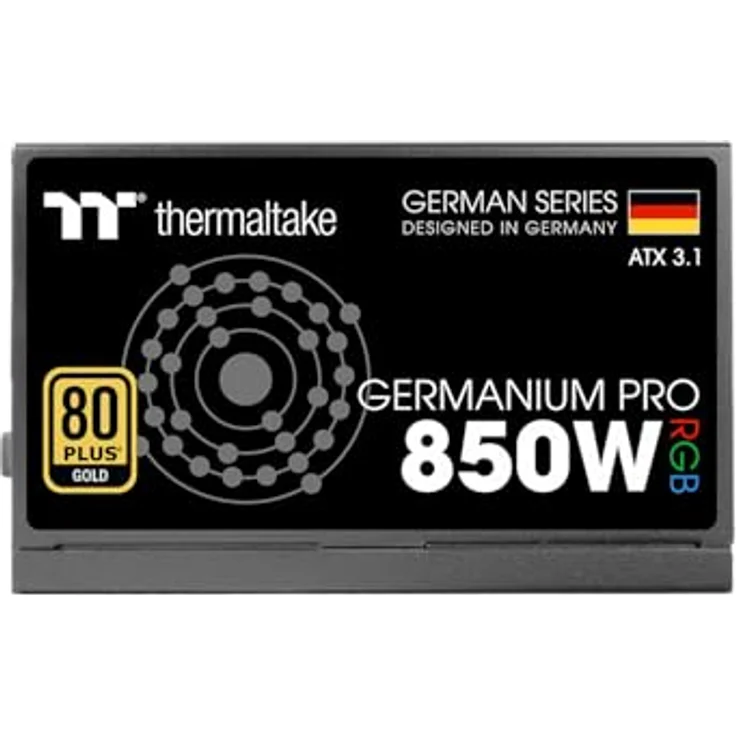 Thermaltake Germanium Pro RGB 850W ATX Netzteil, 80 PLUS Gold zertifiziert, PCIe Gen 5.1 12+4-Pin Anschluss – Bild 10
