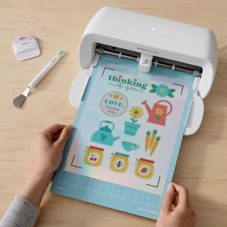 Cricut Joy Xtra Starter Bundle P, Plotter mit Bluetooth, 21,6 cm Schnittbreite, weiß, umfangreiches Zubehörset – Bild 5