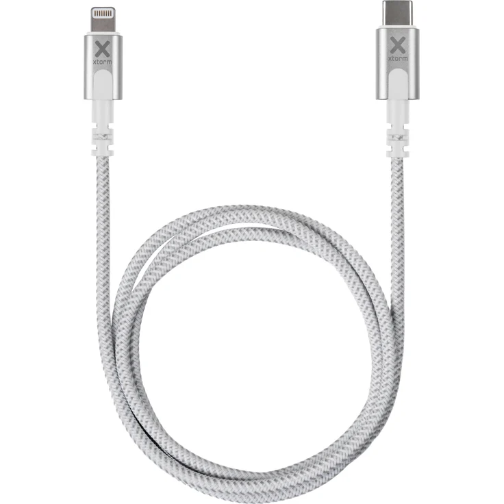 Xtorm USB-C zu Lightning Kabel CX2030, 1 Meter schnelles Ladekabel für iPhone/iPad/iPod, weiß